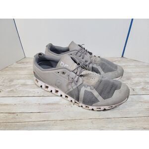 On Cloud Gray And White Running Sneakers Size Men 13, UK 12.5‎ EUC 48